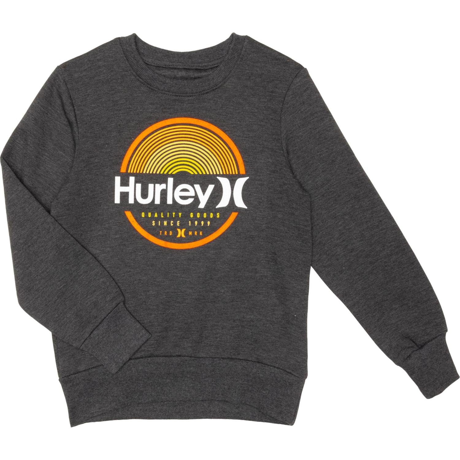 Hurley Big Boys Logo Fleece Crew Sweatshirt