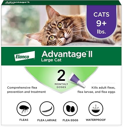 Advantage II Large Cat Topical Flea Treatment & Prevention, 2ct