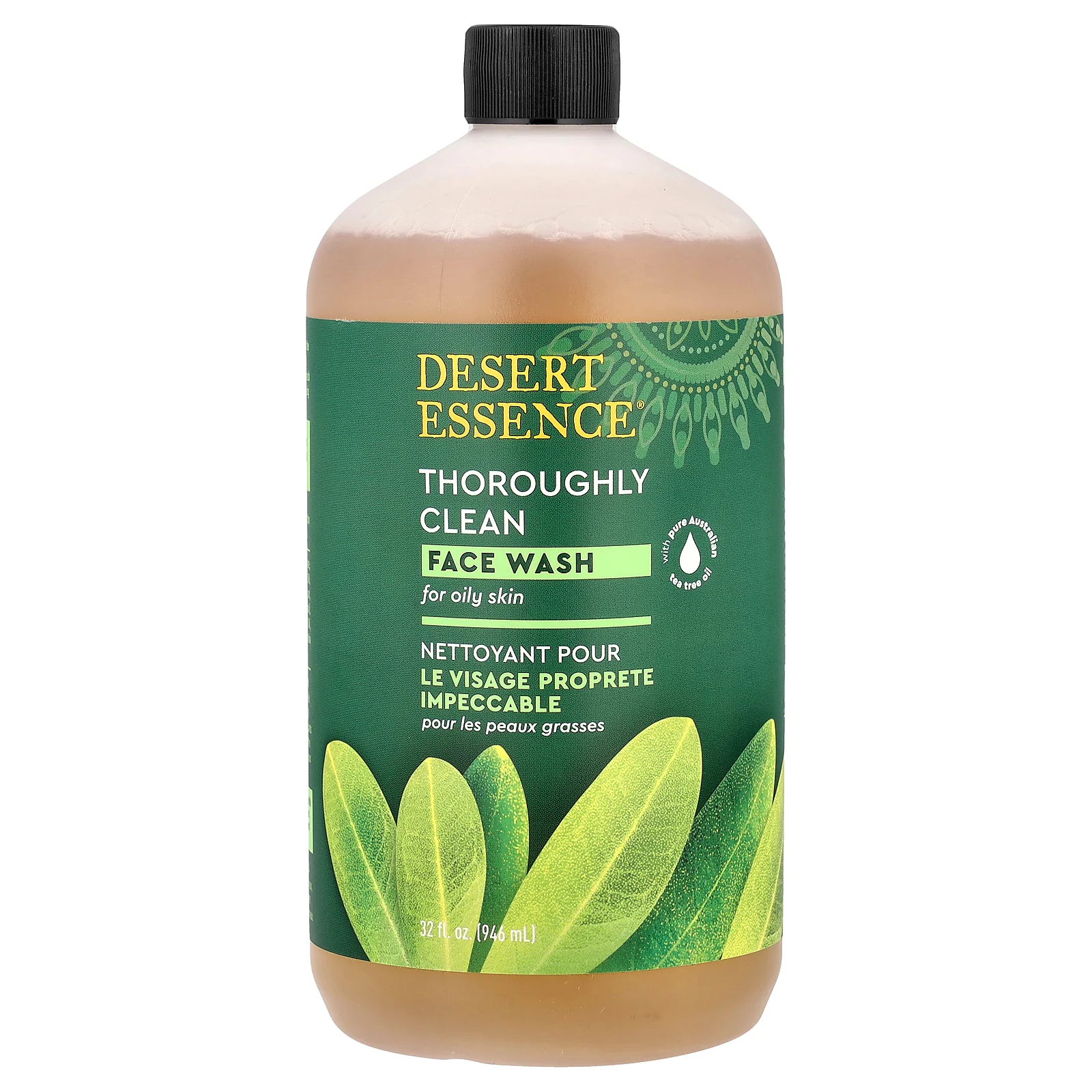Desert Essence, Thoroughly Clean Face Wash, For Oily Skin, 32 fl oz (946 ml)