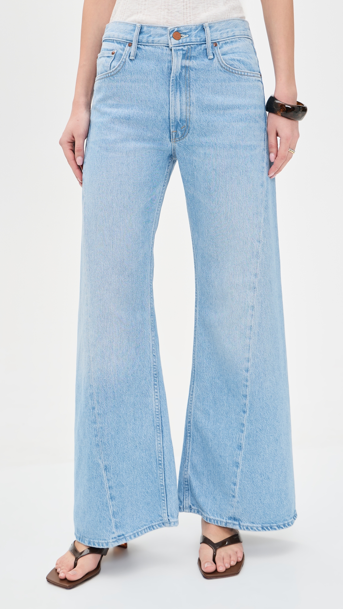 MOTHER The Lemon Twist Sneak Jeans