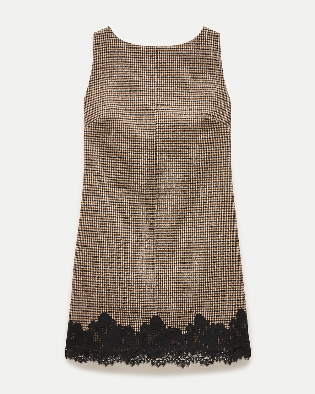 Billie dress in houndstooth wool blend