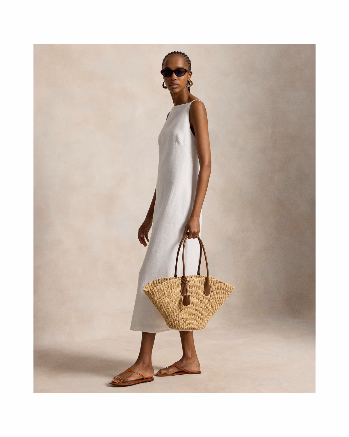 Linen Column Dress
