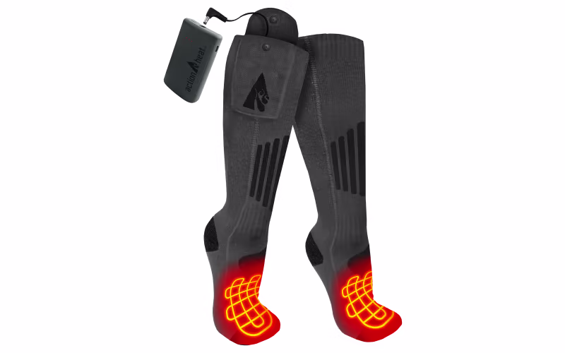 ActionHeat Wool 3.7V Rechargeable Heated Socks 2.0 with Remote
