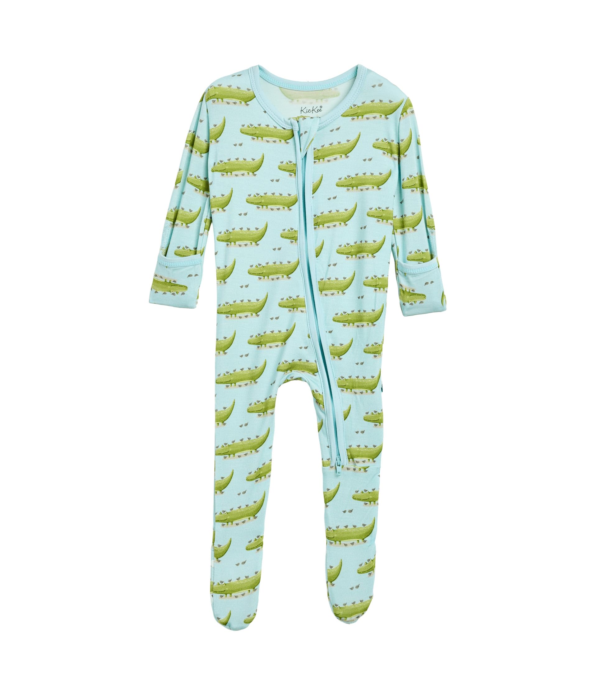 Kickee Pants Kids Print Footie with 2 Way Zipper (Infant)