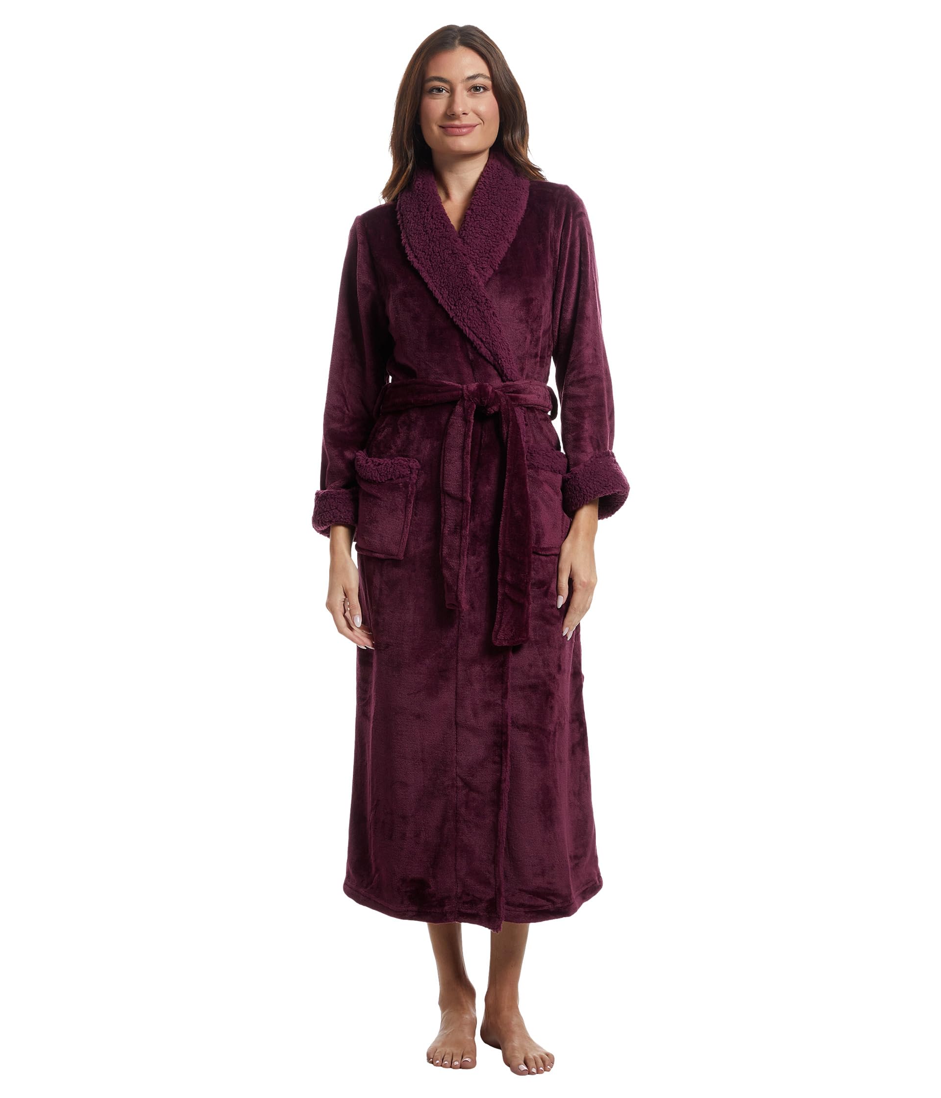 Natori Plush Sherpa Robe 52"