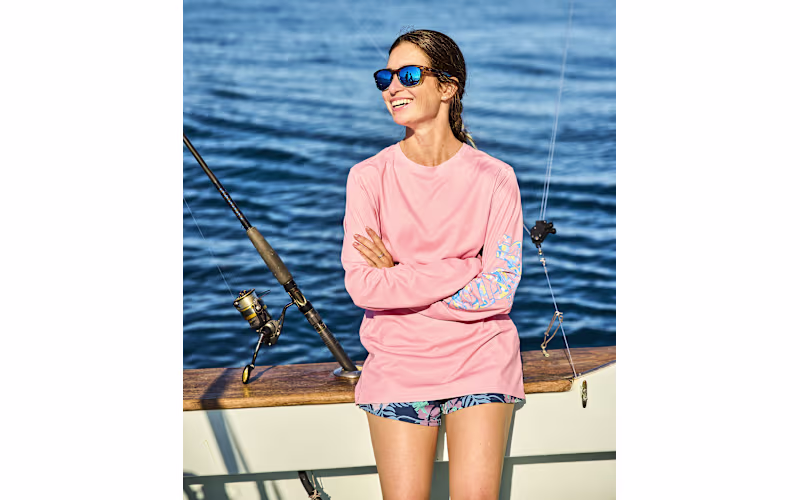 World Wide Sportsman 3D Cool Angler Long-Sleeve Crew