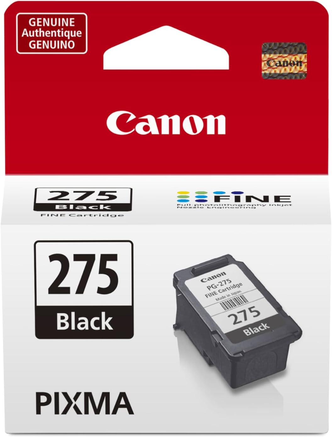 Canon Genuine PG-275 Black Ink Cartridge | Compatible with TS3520/3522, TR4720/4722, TS3720/3722