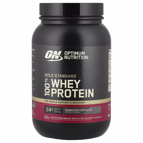 Optimum Nutrition, Gold Standard® 100% Whey Protein, Double Rich Chocolate, 1.98 lb (899 g)