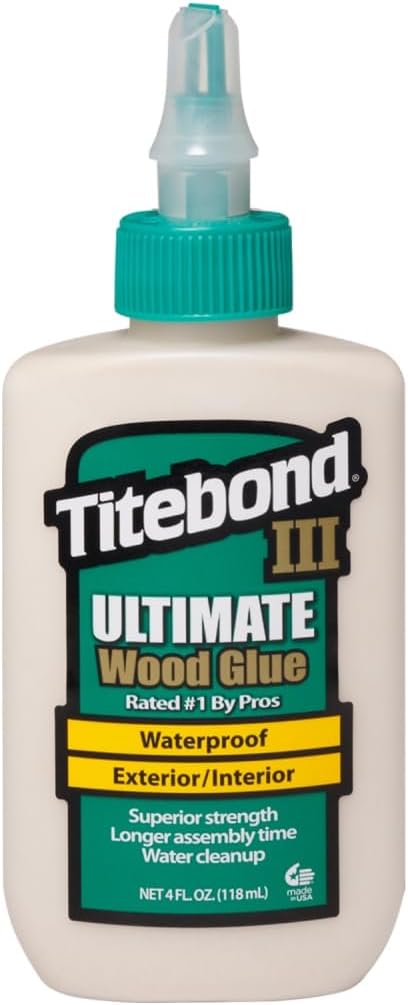 Titebond III Ultimate Wood Glue 4 Oz. – Woodworking Adhesive, Waterproof – 1412