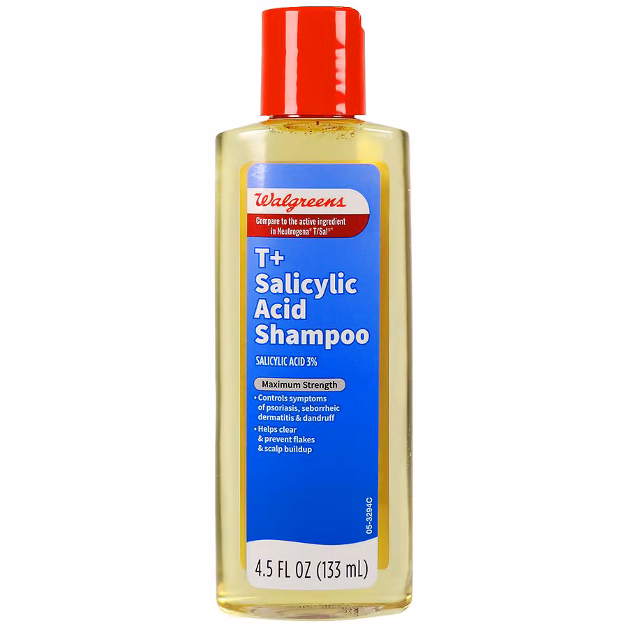 Walgreens T+ Salicylic Acid Shampoo Maximum Strength, 4.5 fl oz
