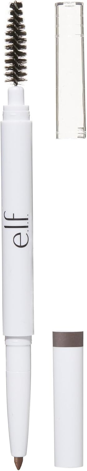 e.l.f. Instant Lift Brow Pencil, Dual-Sided, Neutral Brown | Retractable Precision-Tip Brow Pencil with Grooming Spoolie for Buildable Natural-Looking Color, Vegan & Cruelty-Free