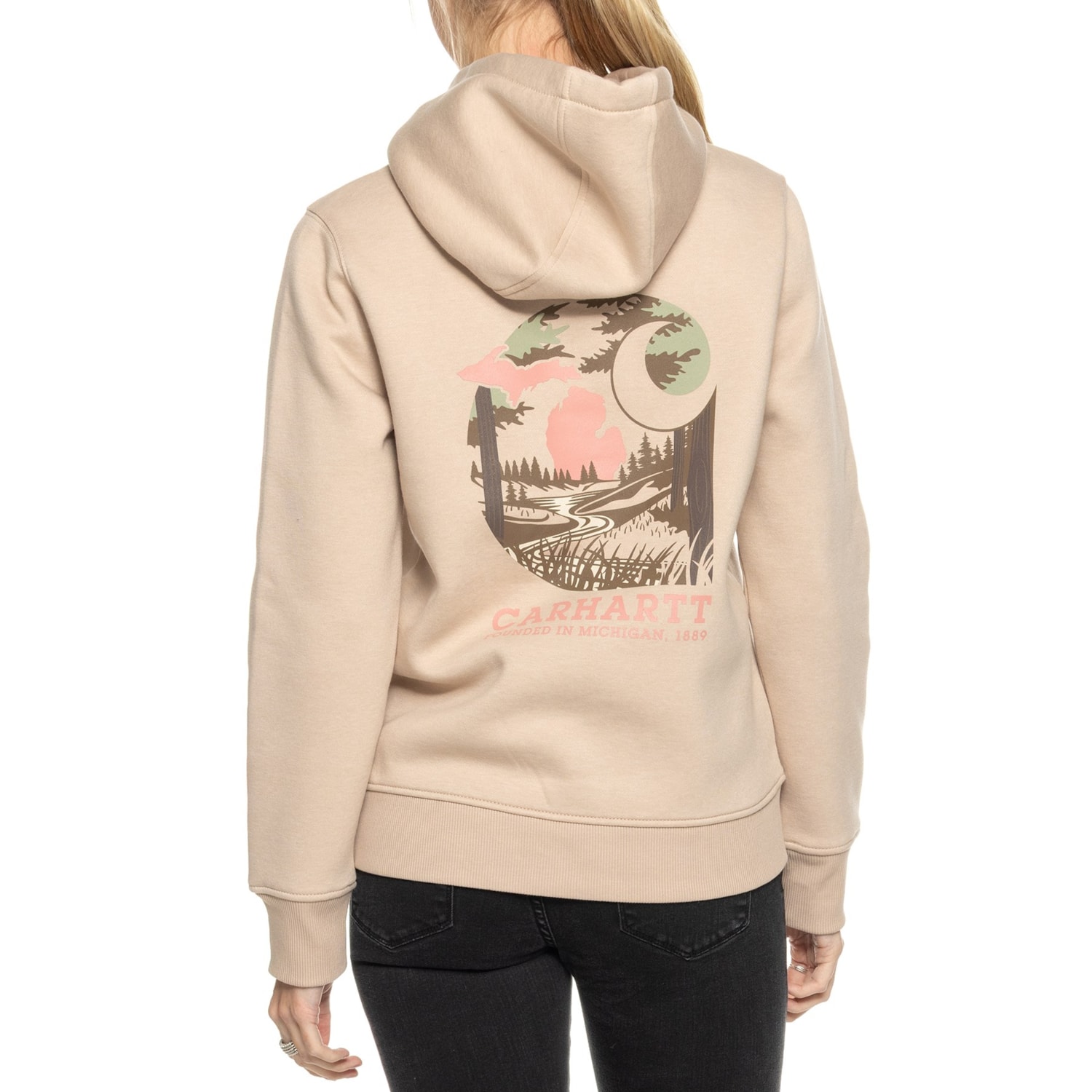 Carhartt 107351 Relaxed Fit Midweight Michigan Graphic Hoodie