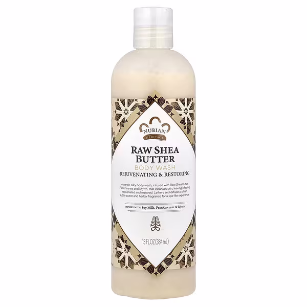 Nubian Heritage, Body Wash, Raw Shea Butter, 13 fl oz (384 ml)