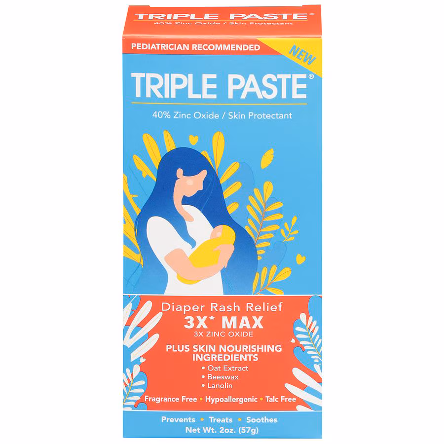 Triple Paste 3X Max Diaper Rash Relief, 2.0 oz