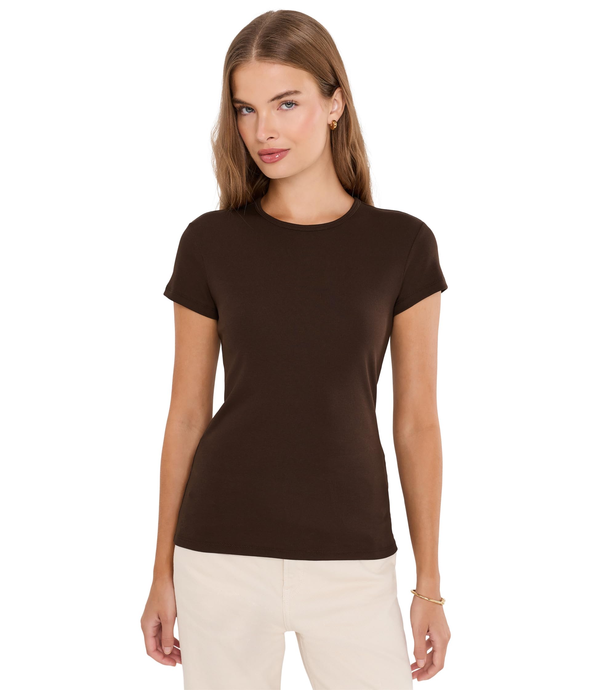 Petite Stretch Cotton Tee