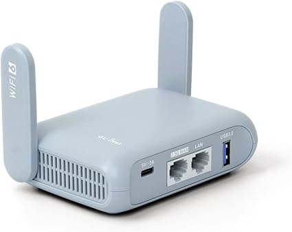 GL.iNet GL-MT3000 Beryl AX Wi-Fi 6 Travel Router, 2.5G WAN, VPN, OpenWrt | Wi-Fi 6 dual band 574Mbps 2.4GHz plus 2402Mbps 5GHz, 2.5G WAN, gigabit LAN, USB 3.0