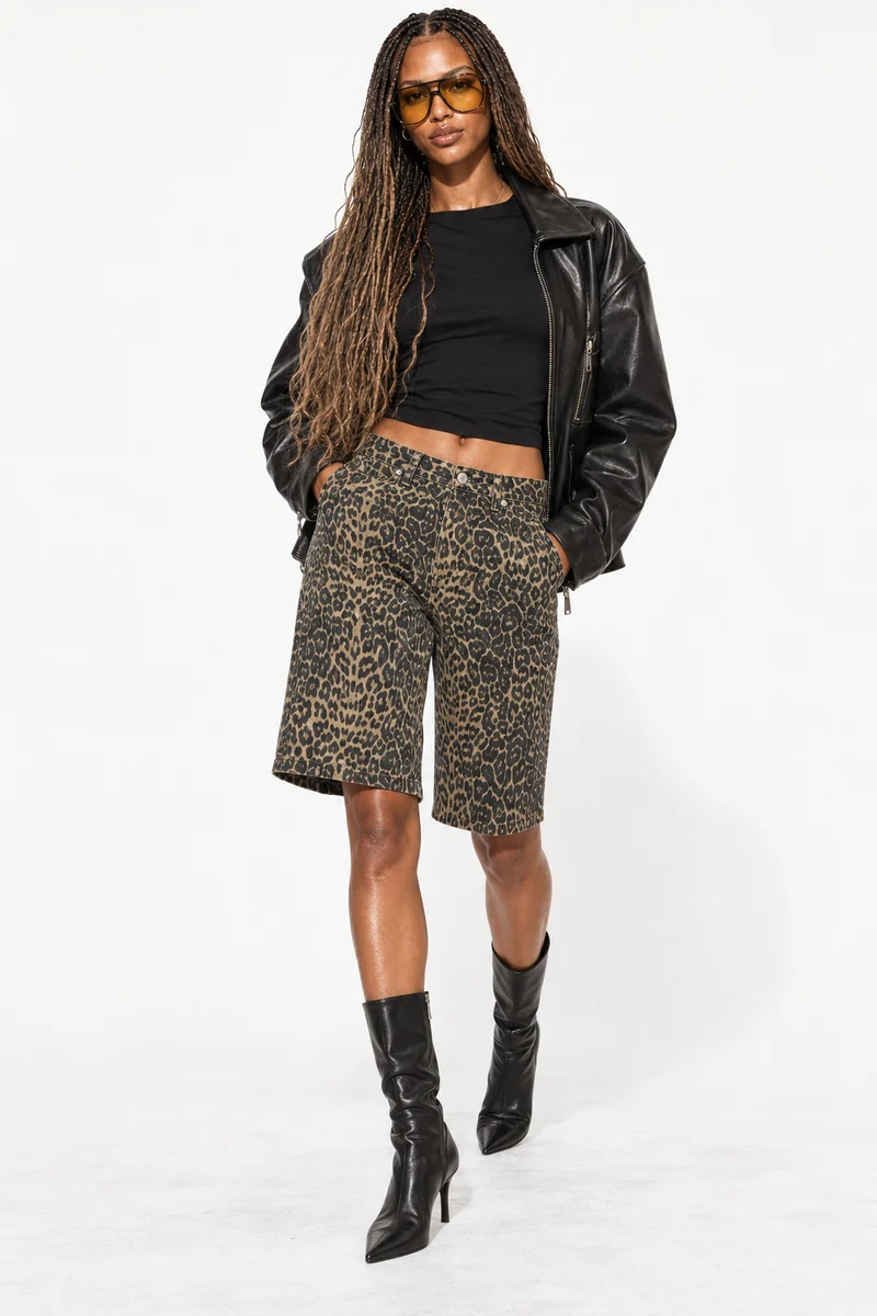 Denim Bermuda Shorts