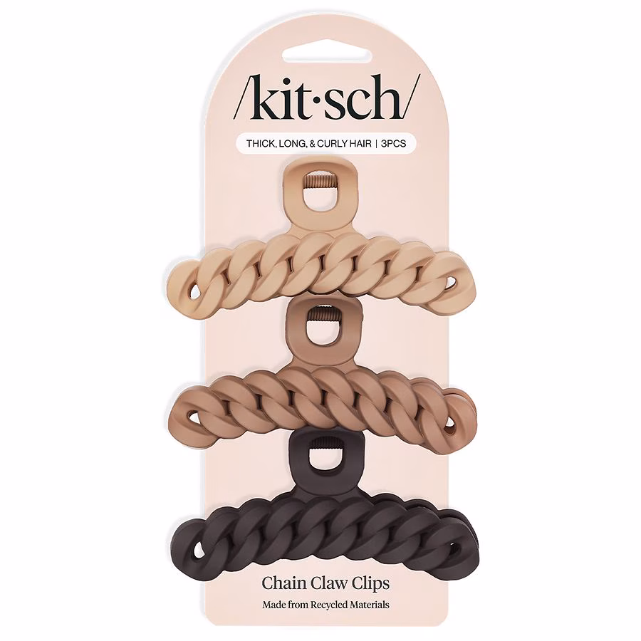 KITSCH Chain Claw Clips, 3.0 ea