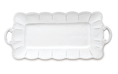 Bella Bianca Rectangular Tray with Handles
