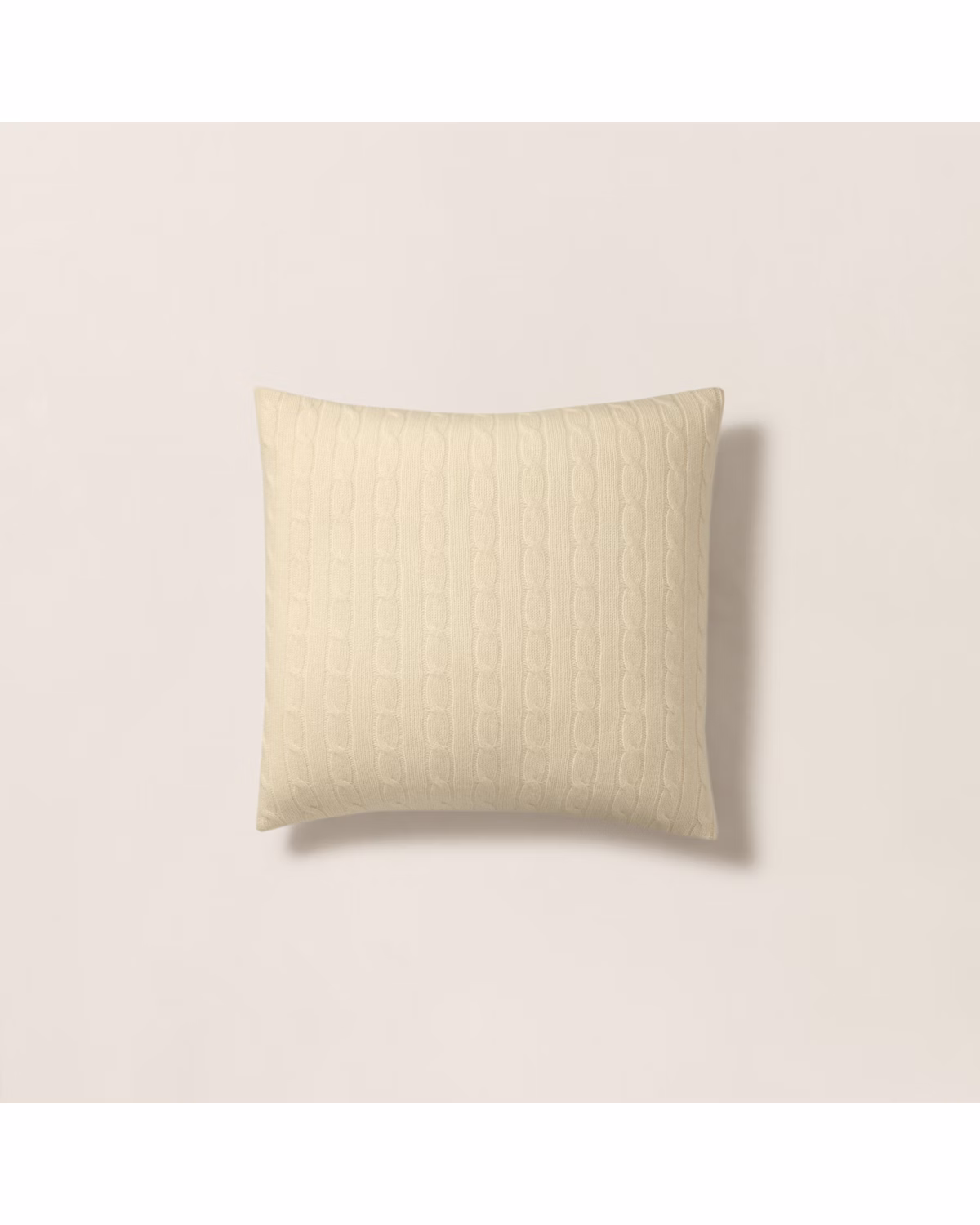 Cable Cashmere Throw Pillow