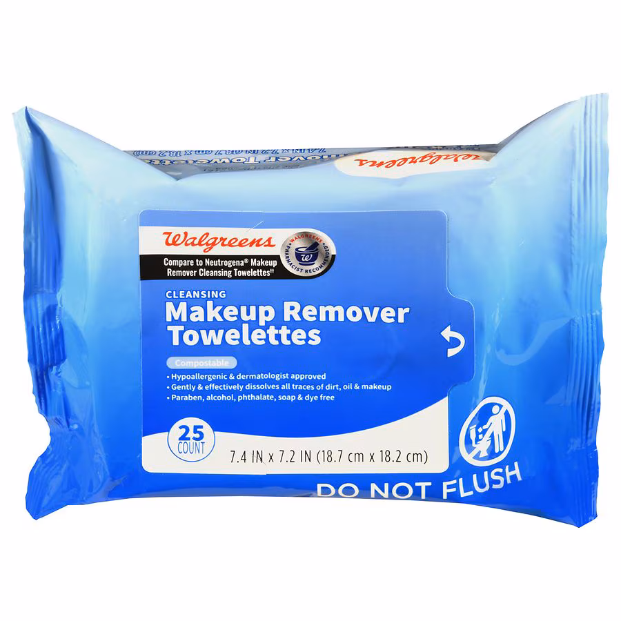 Walgreens Cleansing Makeup Remover Towelettes