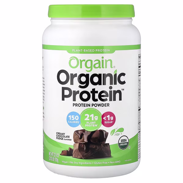 Orgain, Organic Protein™ Powder, Creamy Chocolate Fudge, 2.03 lb (920 g)