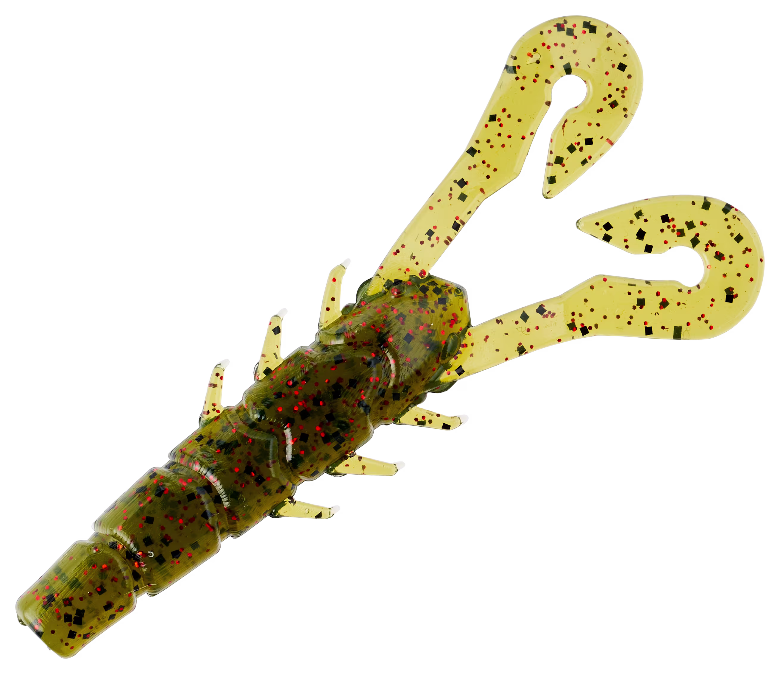 Johnny Morris Bio Bait Brawny Craw - Watermelon/Red Flake