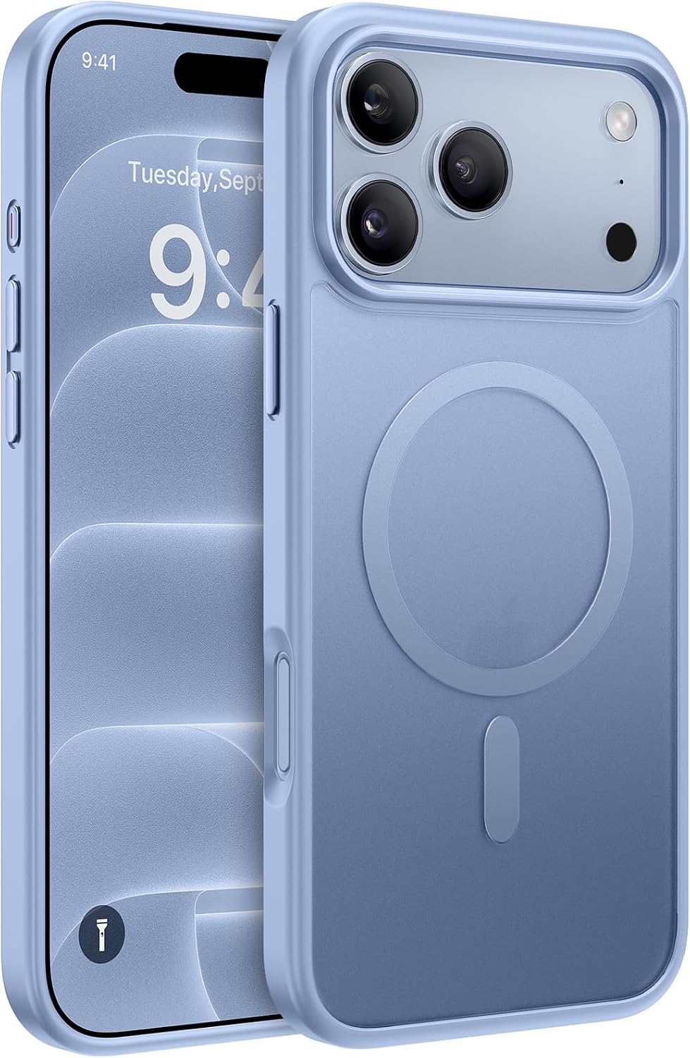 Miracase Magnetic for iPhone 18 Pro Case 6.3",Translucent Matte, Glacier