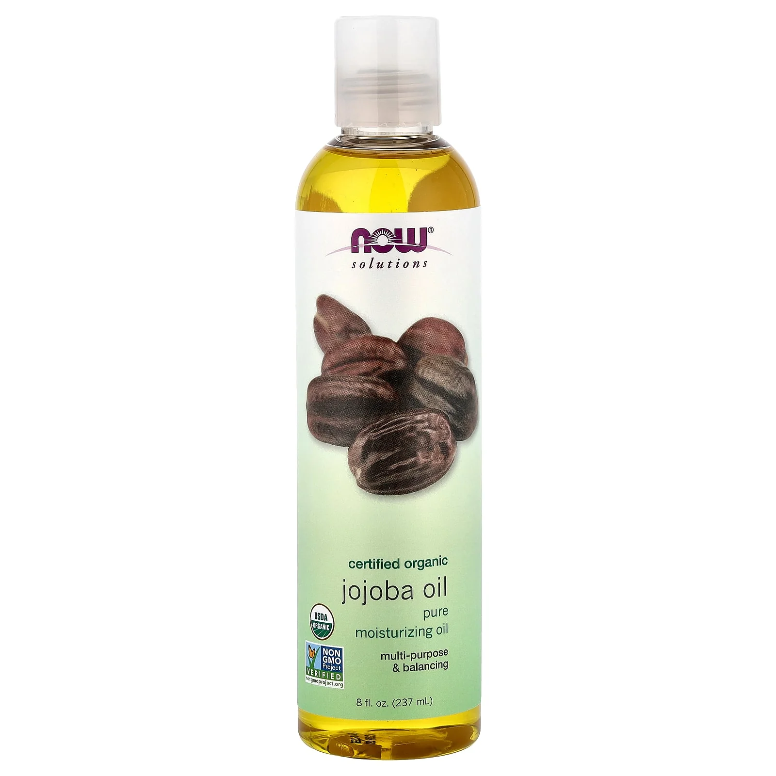 NOW Foods, Solutions, Organic Jojoba Oil, 8 fl oz (237 ml)