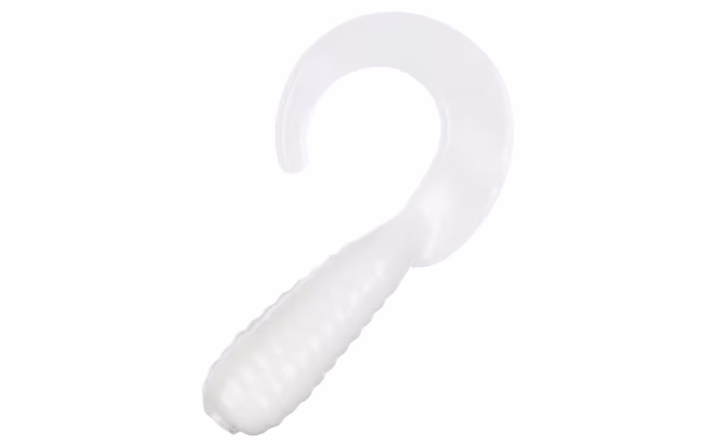 Bass Pro Shops Squirmin' Grub - 3" - White