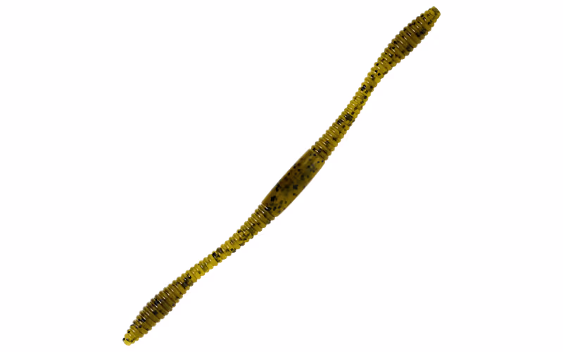 Bass Pro Shops XPS Wacky Fin-Eke Worm - Green Pumpkin