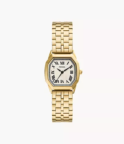 Harlow 27mm Three-Hand Gold-Tone Stainless Steel Watch