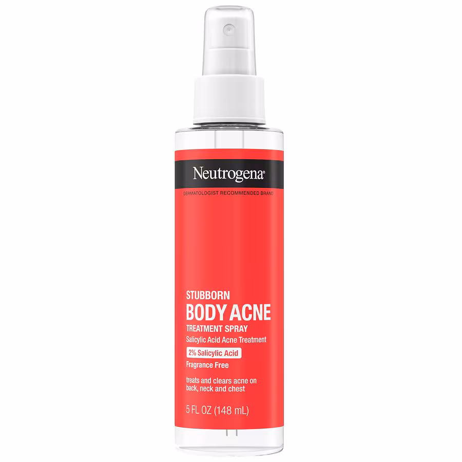 Neutrogena Stubborn Body Acne Spray, 2% Salicylic Acid, 5.0 fl oz