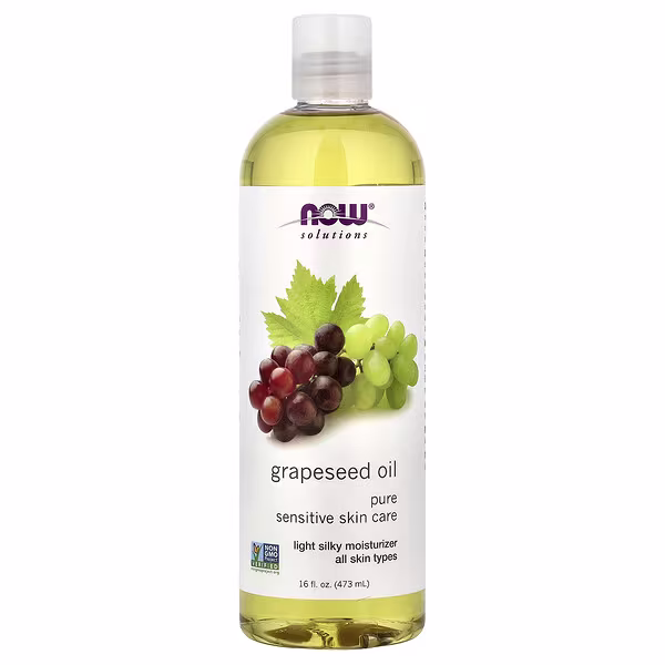 NOW Foods, Solutions, Grapeseed Oil, All Skin Types, 16 fl oz (473 ml)
