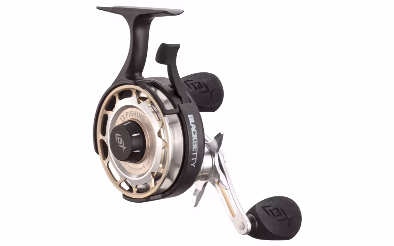 13 Fishing Black Betty FreeFall Carbon Inline Ice Fishing Reel