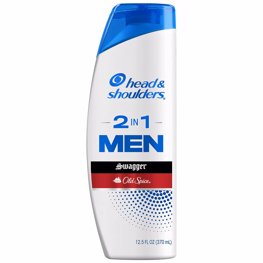 Head & Shoulders 2 in 1 Dandruff Shampoo and Conditioner, Anti-Dandruff Treatment Old Spice Swagger, 12.5 fl oz