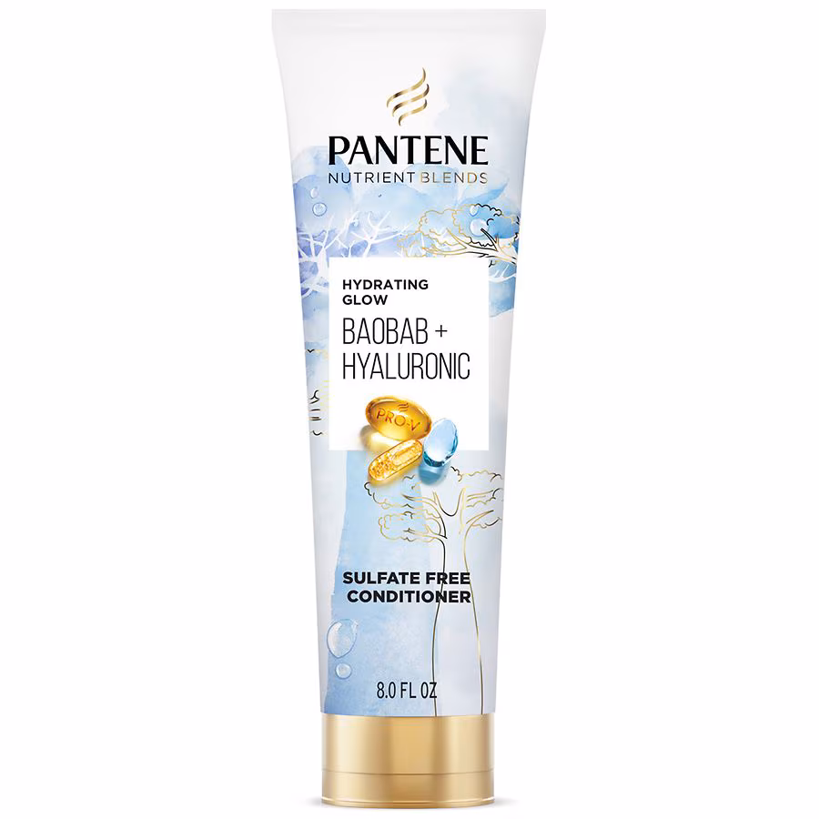 Pantene Nutrient Blends Hydrating Glow Baobab + Hyaluronic Sulfate Free Conditioner Fresh