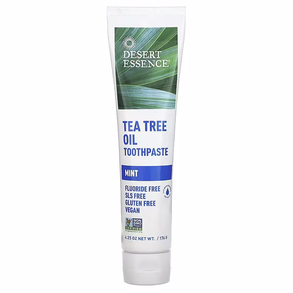 Desert Essence, Tea Tree Oil Toothpaste, Mint, 6.25 oz (176 g)