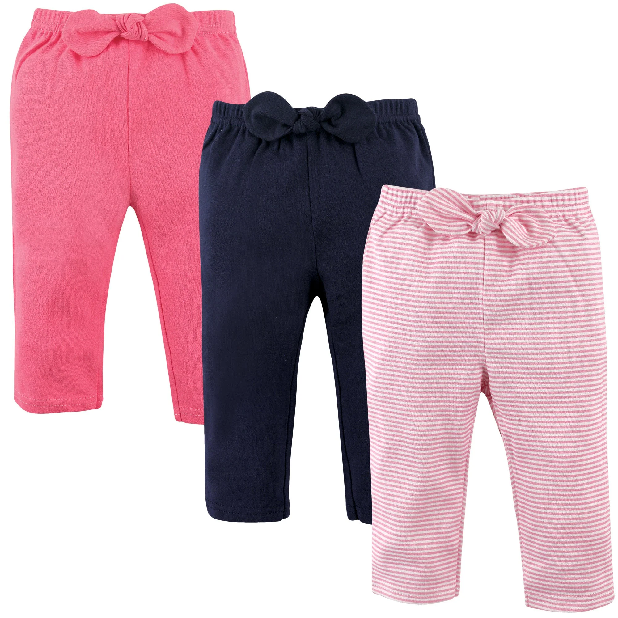 Hudson Baby Cotton Pants and Leggings, Lt Pink Stripe