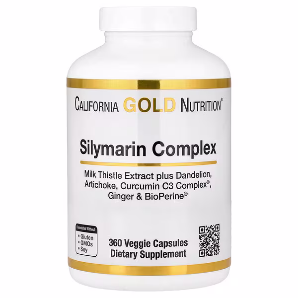 California Gold Nutrition, Silymarin Complex, 360 Veggie Capsules