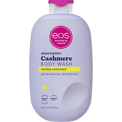 eos Cashmere Body Wash- Vanilla Cashmere, Creamy Gel with Shea Butter, 16 fl oz