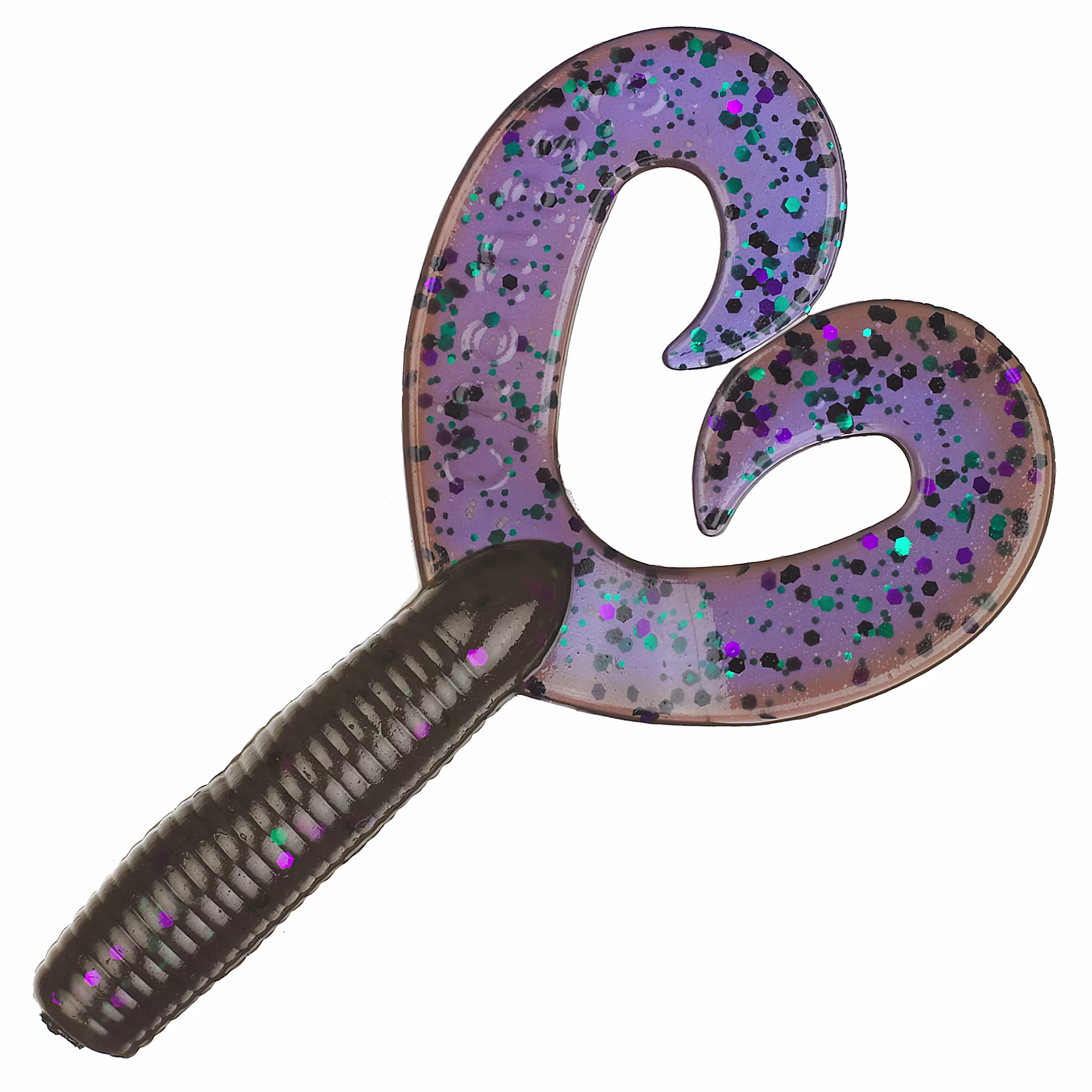 Chompers Super Jig Trailers - 4" - Cinnamon/Purple Jelly