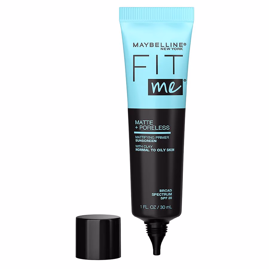 Maybelline Fit Me Matte and Poreless Mattifying Face Primer Makeup, Clear, 1.0 fl oz