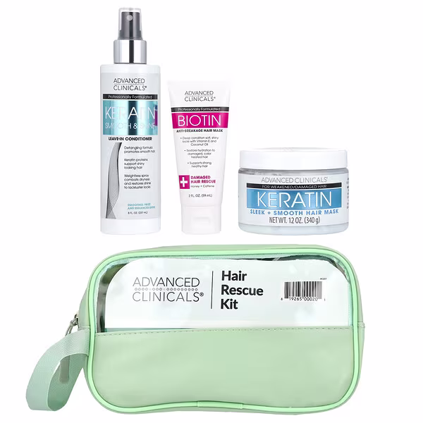 Advanced Clinicals, iHerb Exclusive, Hair Rescue Kit, 4 items