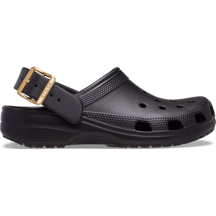 Classic Metallic Buckle Clog