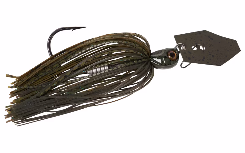 Z-Man ChatterBait Elite EVO Bladed Jig - 3/8 oz. - Green Pumpkin