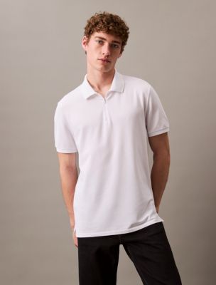 Tech Pique Zip Polo Shirt