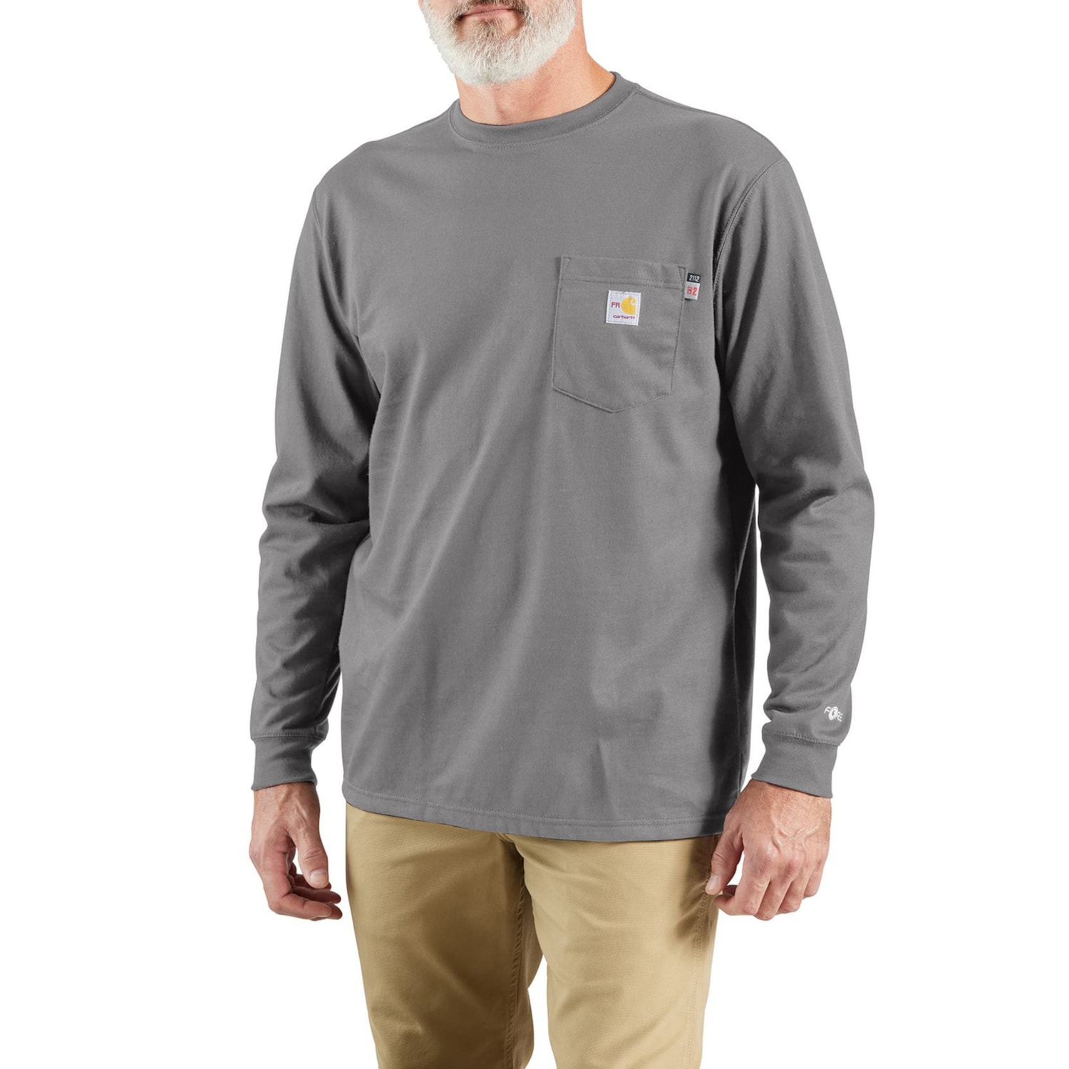 Carhartt 100235 Flame-Resistant Force® Cotton T-Shirt - Long Sleeve, Factory Seconds