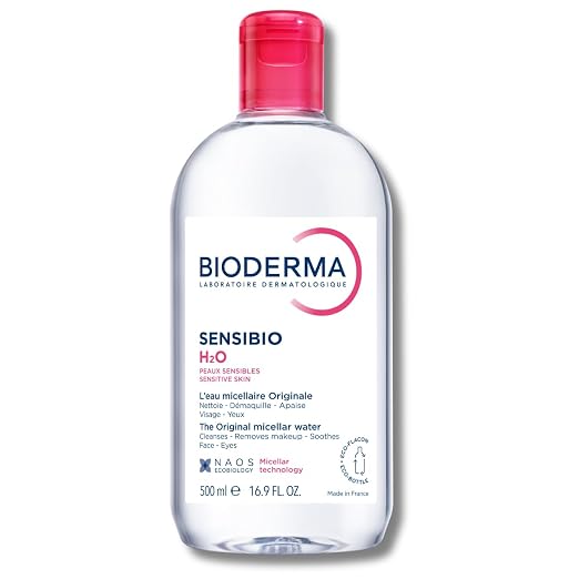Bioderma Sensibio H2O Micellar Water Makeup Remover Cleanser Sensitive Skin | The Original Gentle Micellar Cleansing Water cleanes removes makeup while soothing sensitive skin Face & Eyes