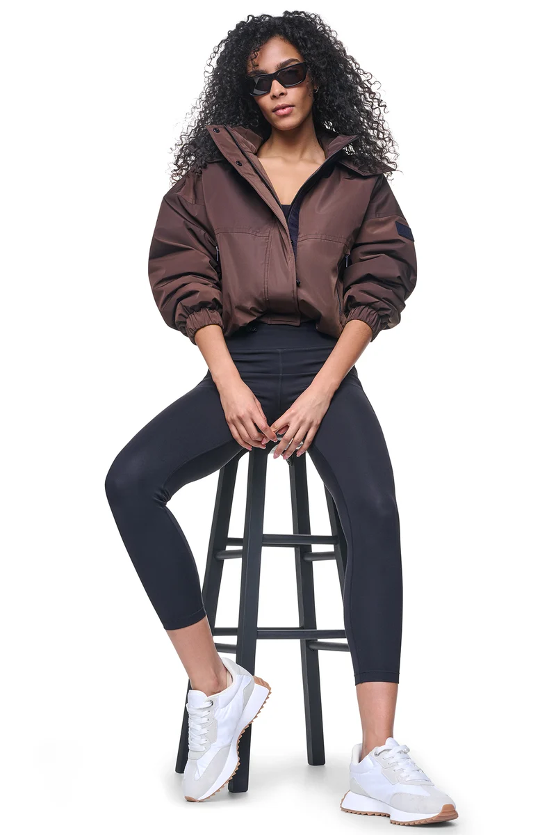 Oversized Logo Hooded Jacket
